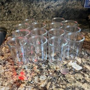 Set of Clear Glass Votive Holders